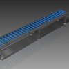 Gravity Roller Conveyor 3000 6 Kaki N 2-min