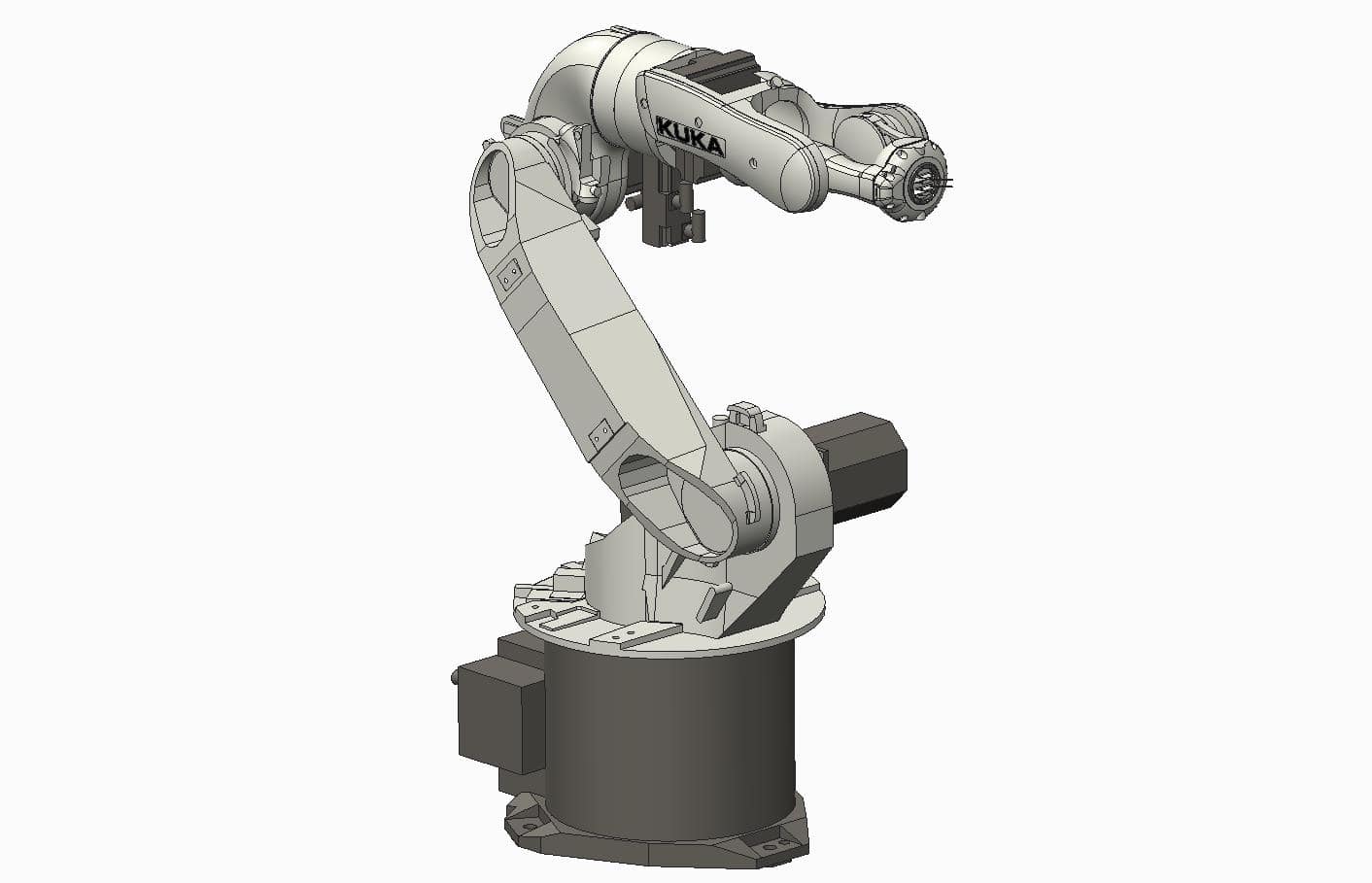 طراحی بازو رباتیک | مدل سه بعدی بازوی رباتیک صنعتی