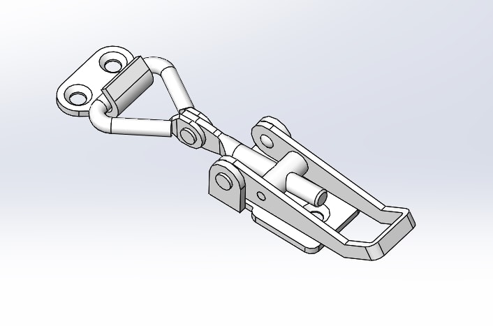 مدل طراحی شده استاندارد قفل صنعتی | مدلسازی در سالیدورک