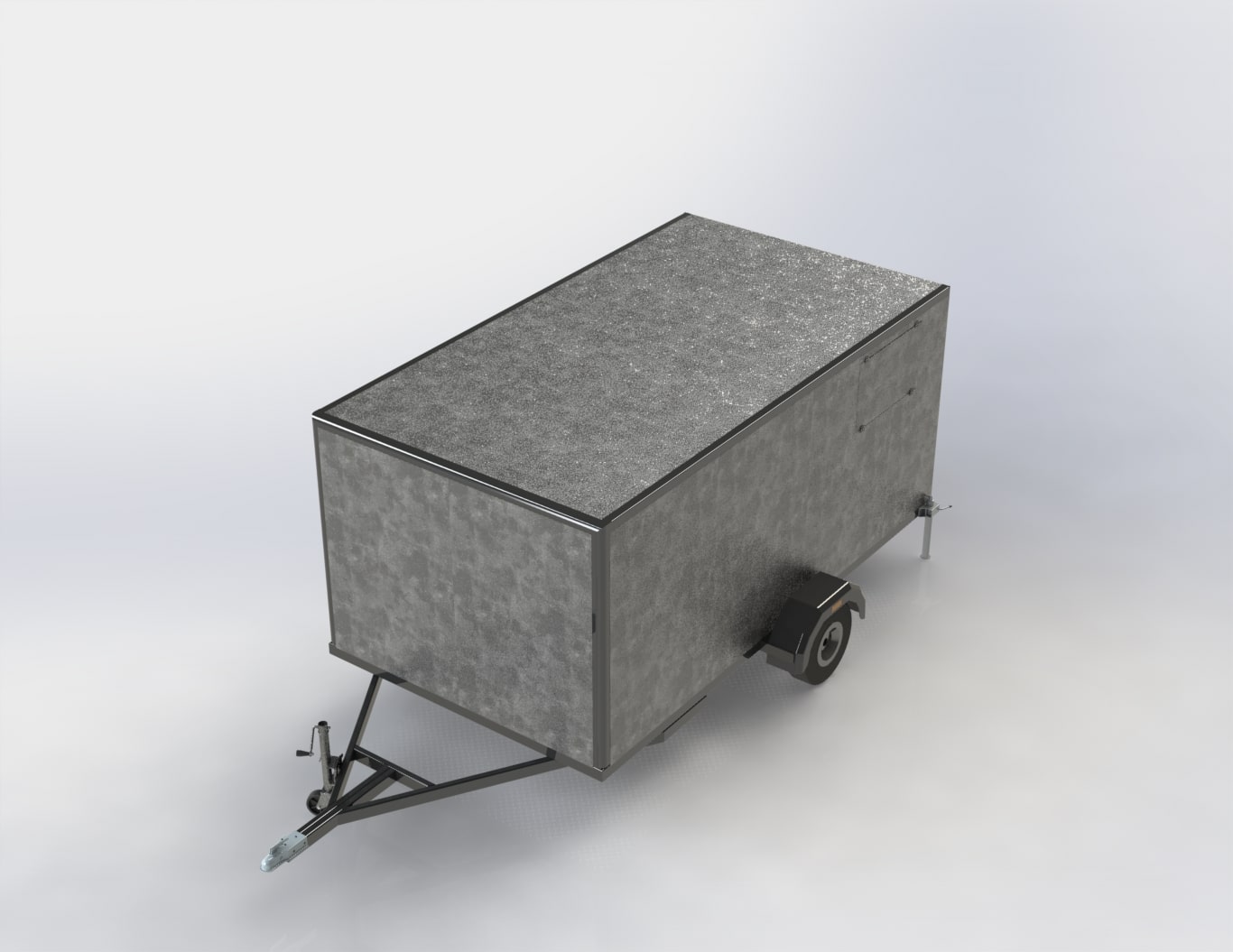 مدل طراحی شده بارگیر کامیون | فایل سه بعدی تریلر کامیون