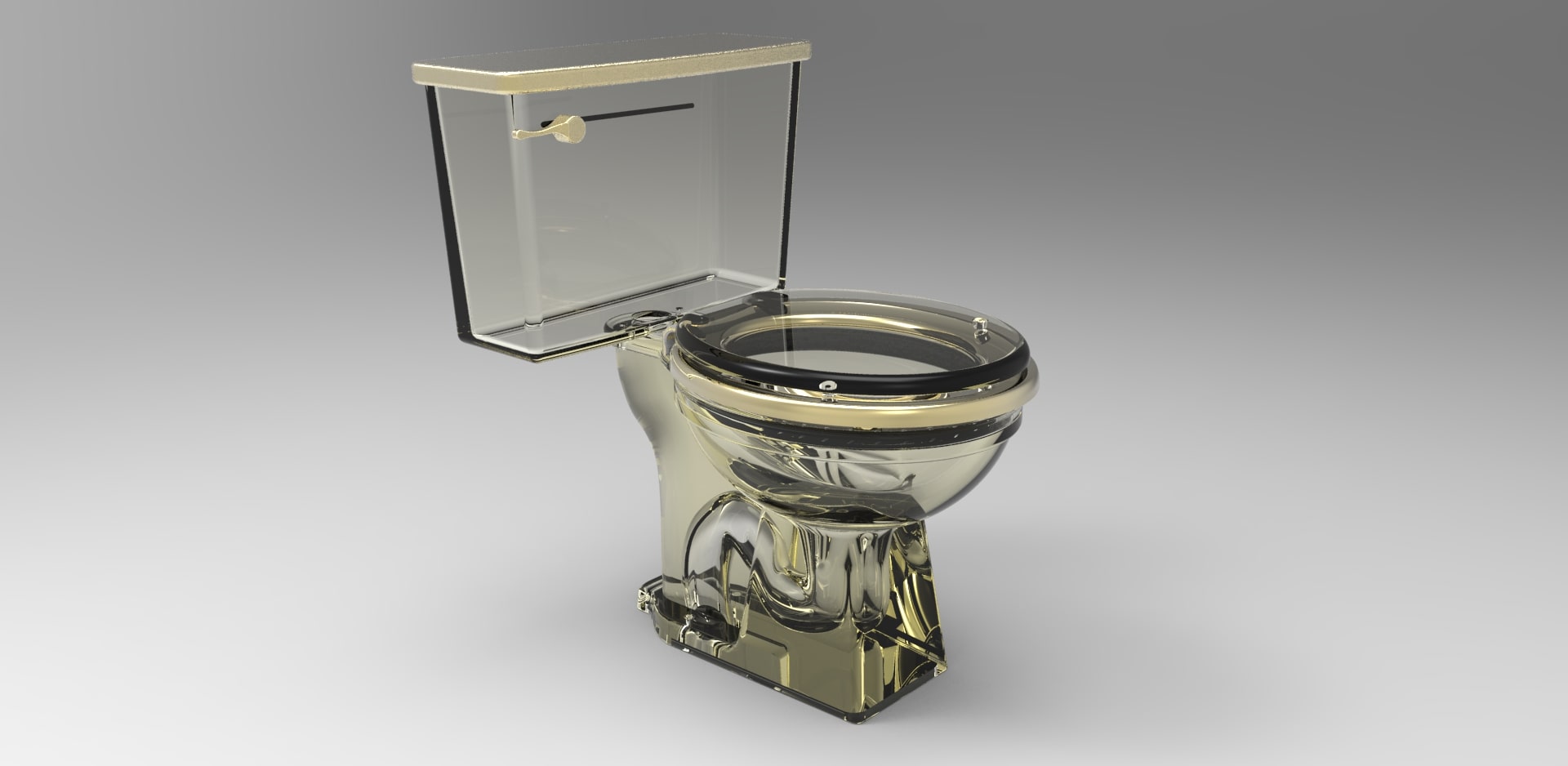 مدل سه بعدی توالت فرنگی طراحی شده | مدلسازی در سالیدورک