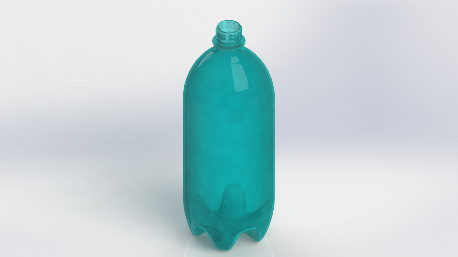 بطری پت 2 لیتری طراحی شده | مدلسازی در سالیدورک